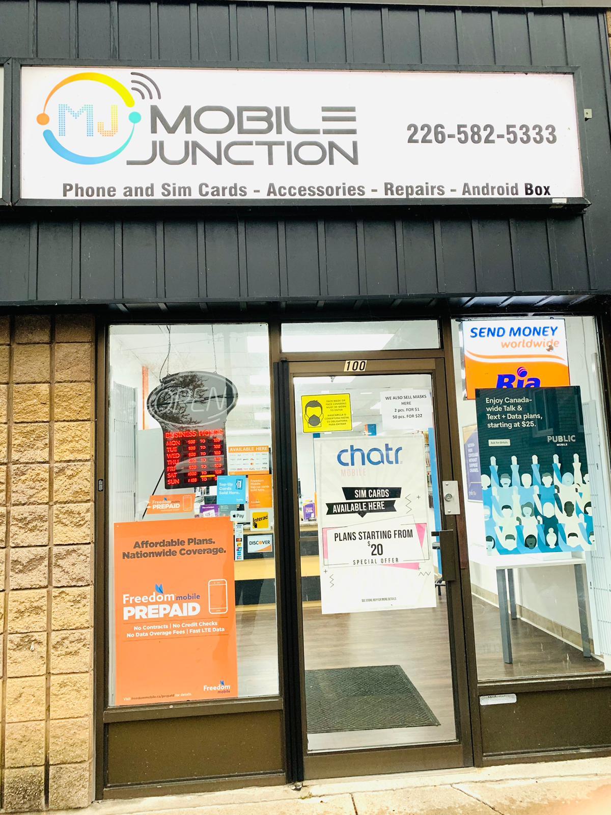 Mobile Junction | 25 Oxford St W Unit 100, London, ON N6H 1R2, Canada | Phone: (226) 582-5333