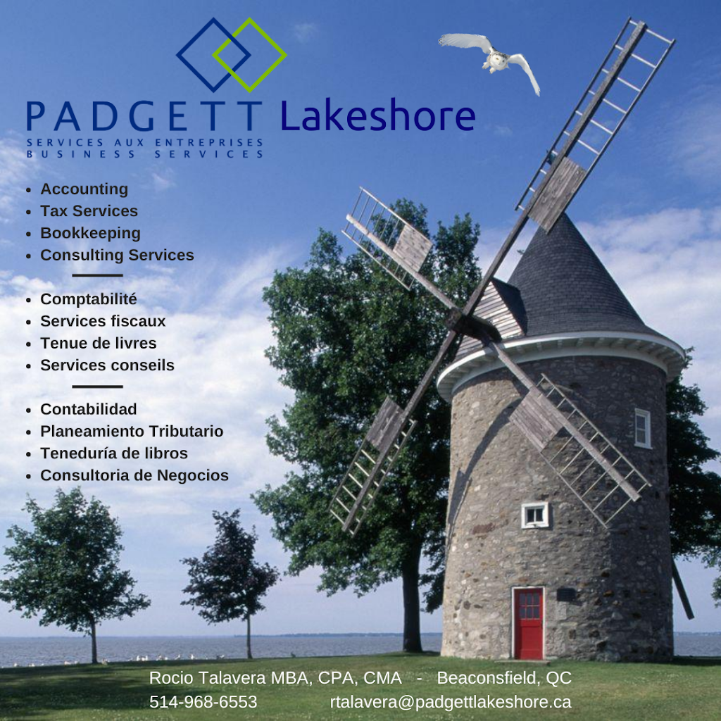 Padgett Lakeshore - Accounting Services | 306 Av Berkshire, Beaconsfield, QC H9W 1A5, Canada | Phone: (514) 968-6553