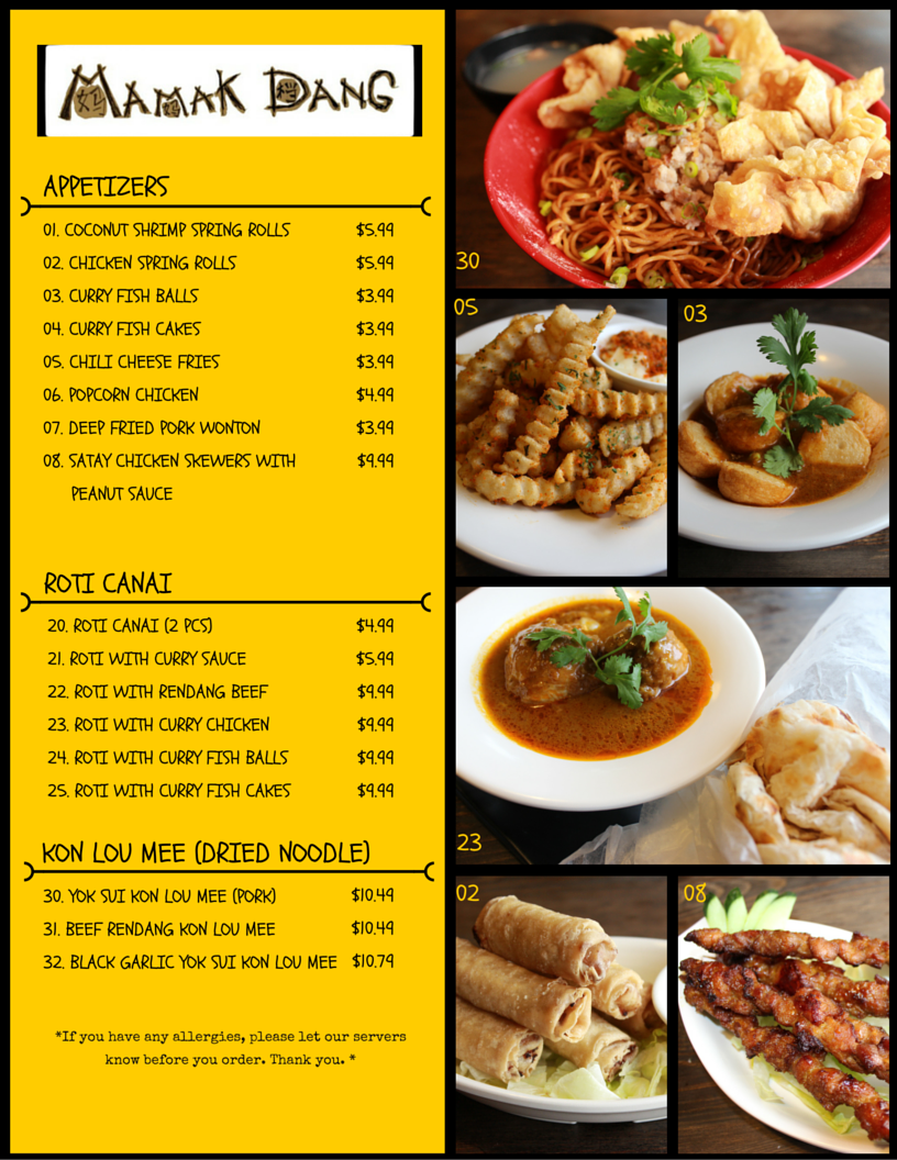 Mamak Dang Malaysian Fusion Cuisine McKnight Location | 4604 12 St NE, Calgary, AB T2E 4R3, Canada | Phone: (403) 261-1811