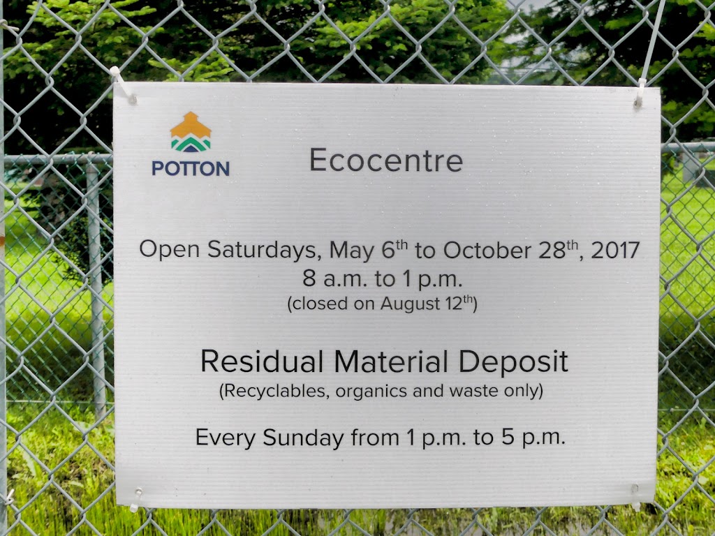 Écocentre Potton | 5 Chem. West Hill, Mansonville, QC J0E 1X0, Canada | Phone: (450) 292-3313