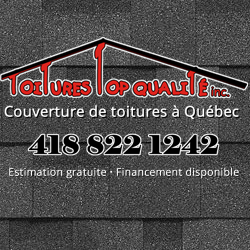 Toitures Top Qualité | 18 Rue du Val des Bois, Sainte-Brigitte-de-Laval, QC G0A 3K0, Canada | Phone: (418) 655-5275