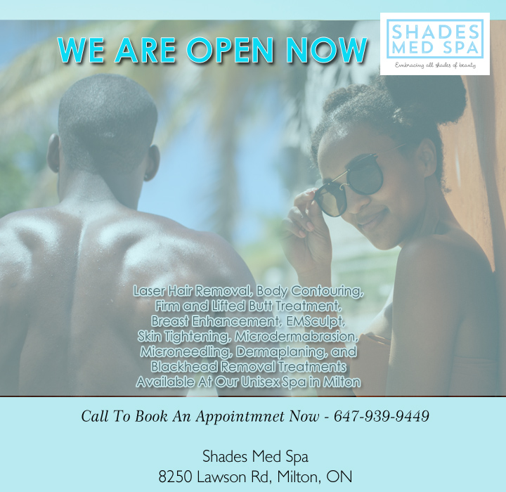 Shades Med Spa | 8250 Lawson Rd Suite 210, Milton, ON L9T 5C6, Canada | Phone: (647) 939-9449