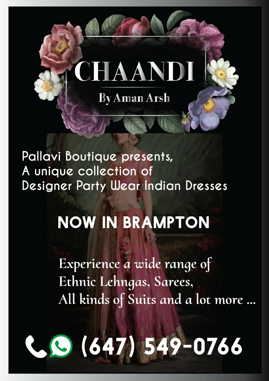 CHAANDI - By Amanrash. Best Designer Ethnic Dresses, Suits, Lehn | 95 Templehill Rd, Brampton, ON L6R 3R6, Canada | Phone: (647) 549-0766