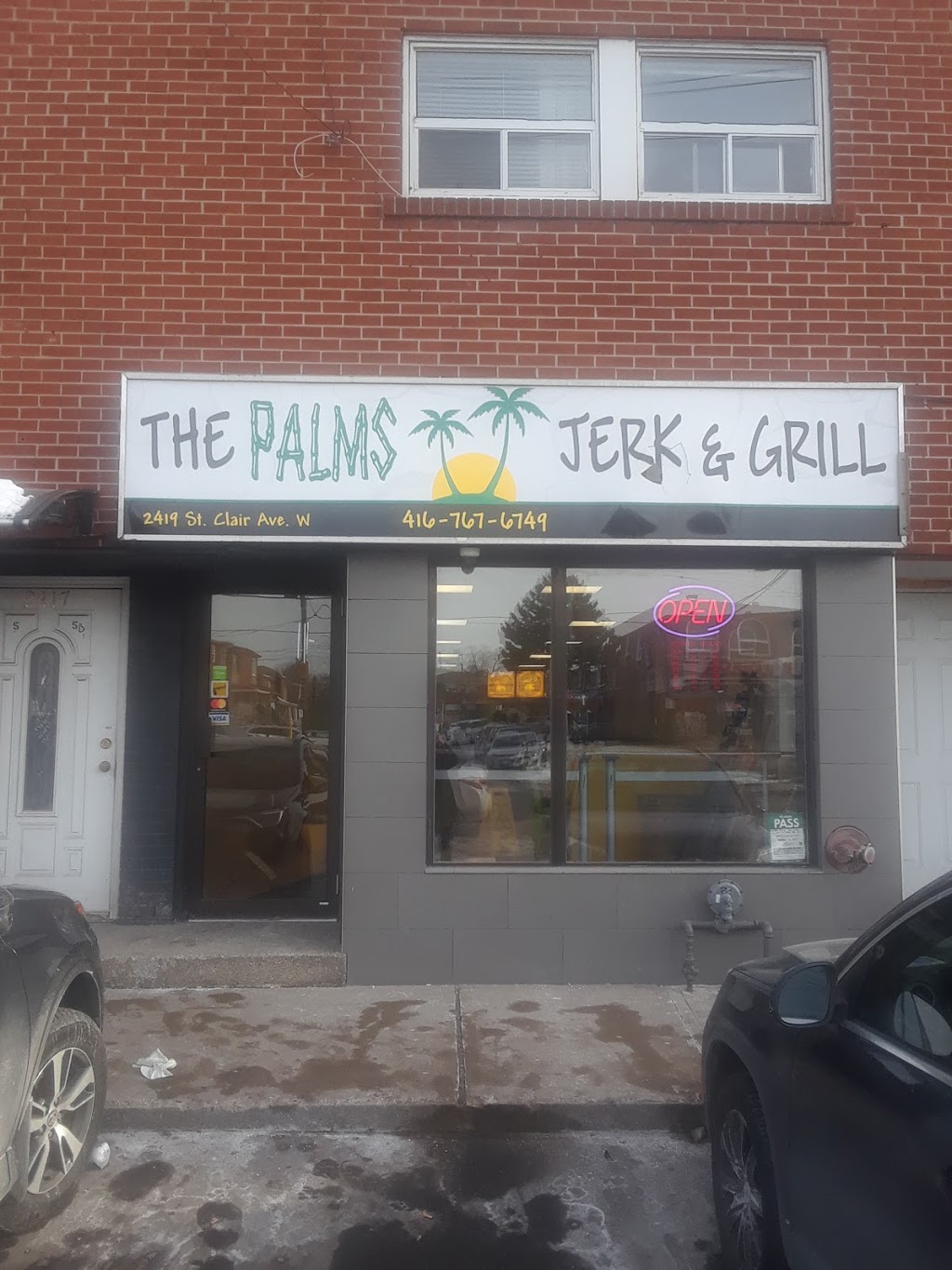 The Palms Jerk & Grill | 2419 St Clair Ave W, Toronto, ON M6N 1K9, Canada | Phone: (416) 767-6749