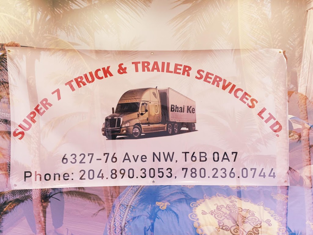 Super 7 Truck & Trailer service LTD | 6327 76 Ave NW, Edmonton, AB T6B 0A7, Canada | Phone: (204) 890-3053