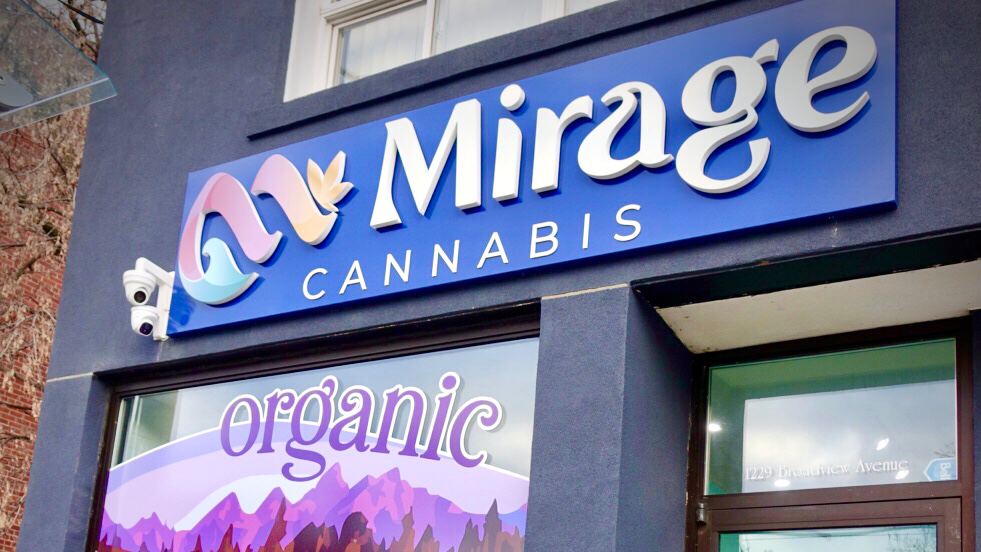 Mirage Cannabis | 1229 Broadview Ave, East York, ON M4K 2T3, Canada | Phone: (416) 424-2292