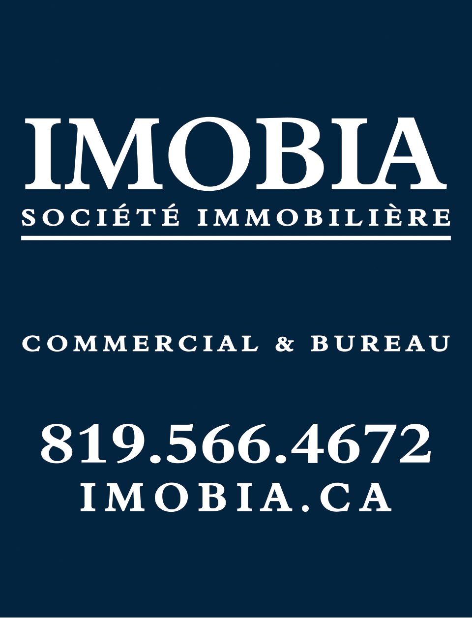 Imobia | 288 Rue Marquette bureau 102, Sherbrooke, QC J1H 1M3, Canada | Phone: (819) 566-4672