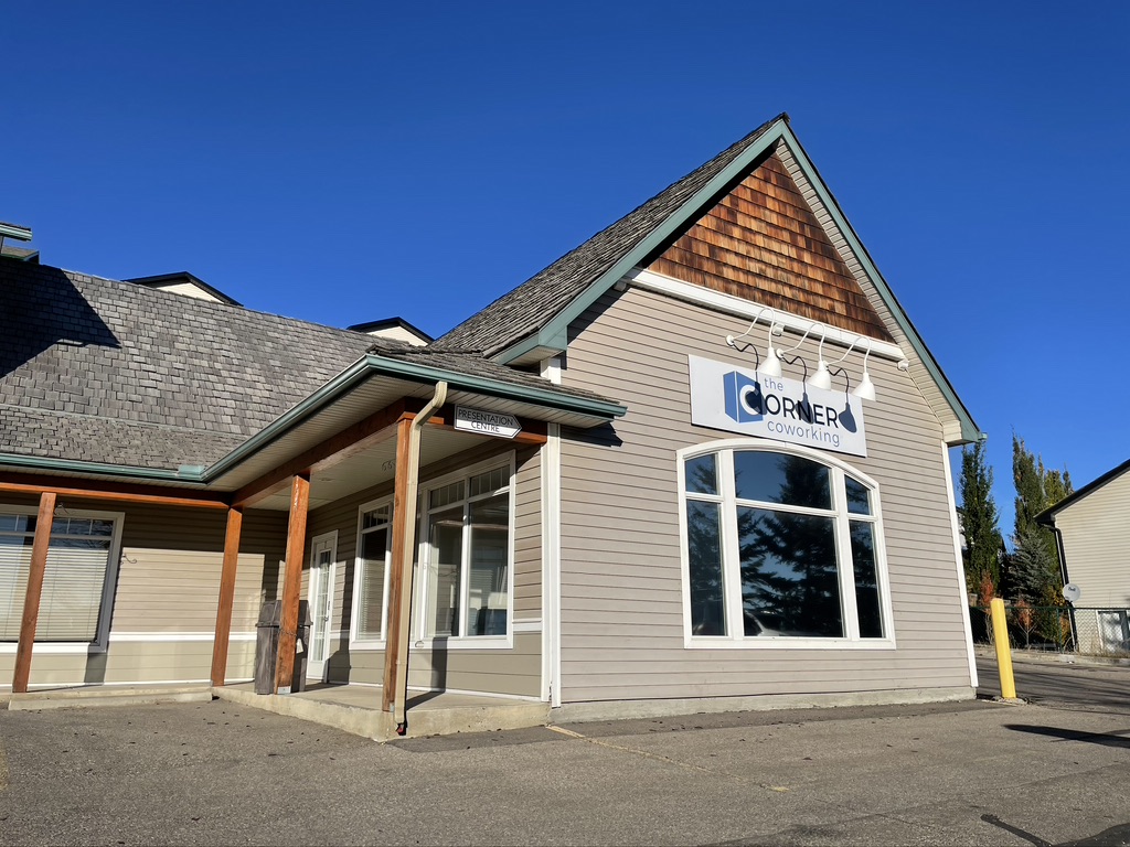 The Corner Coworking | 107-1 Bow Ridge Rd, Cochrane, AB T4C 2J1, Canada | Phone: (587) 315-2167