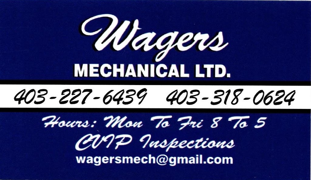 Wagers Mechanical Ltd | 35557 C & E Trail, Red Deer County, AB T4G 0G9, Canada | Phone: (403) 227-6439