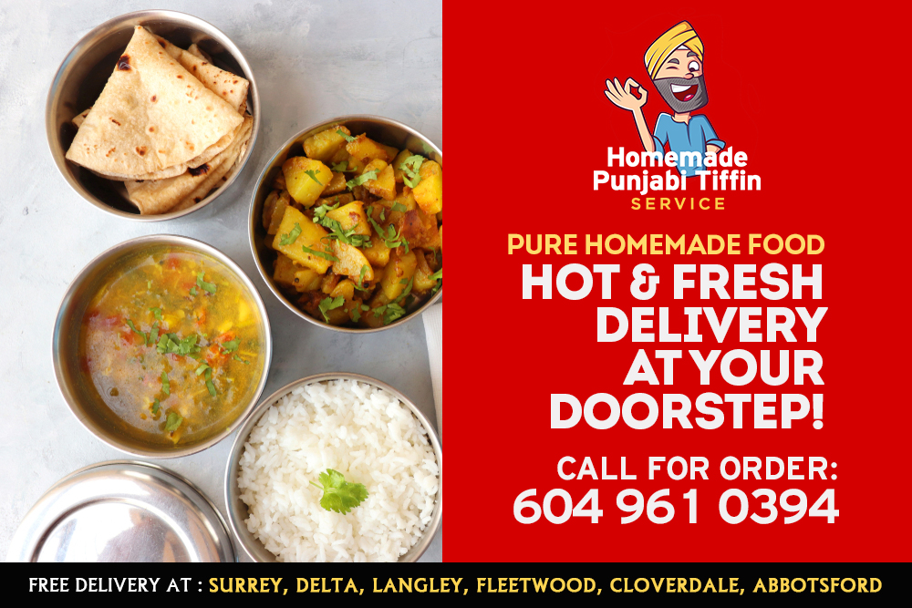 Homemade Punjabi Tiffin Service | 8653 120 St, Delta, BC V4C 6R4, Canada | Phone: (604) 374-5202