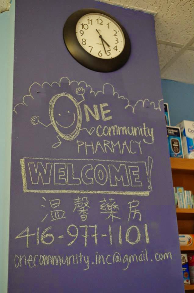 One Community Pharmacy | 347 Spadina Ave, Toronto, ON M5T 2G3, Canada | Phone: (416) 977-1101