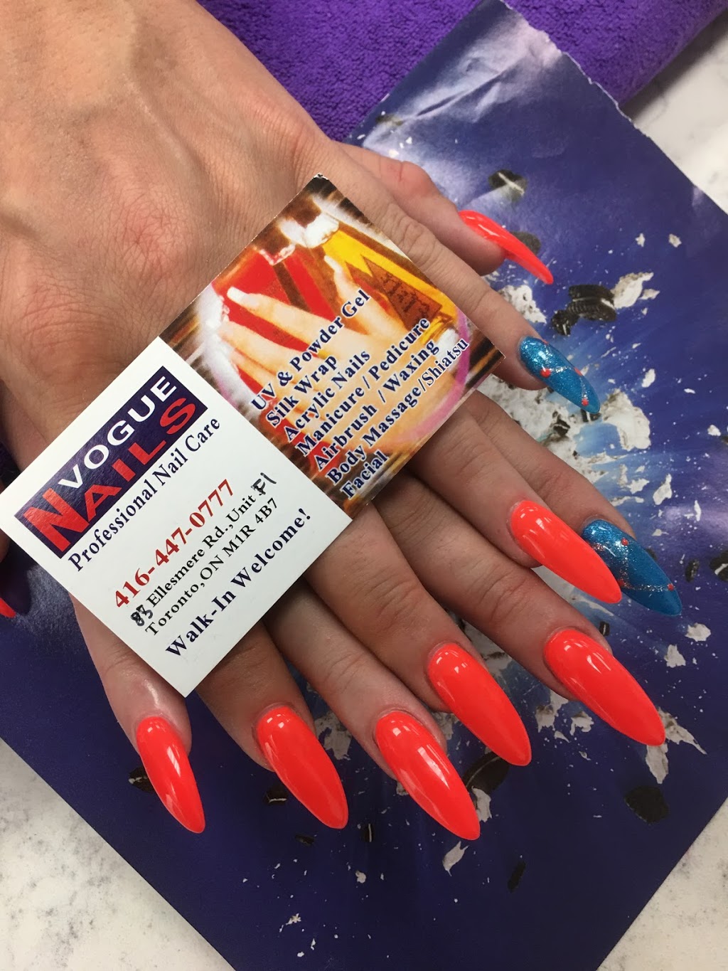 Vogue Nails | 85 Ellesmere Rd f1, Scarborough, ON M1R 4B7, Canada | Phone: (416) 447-0777