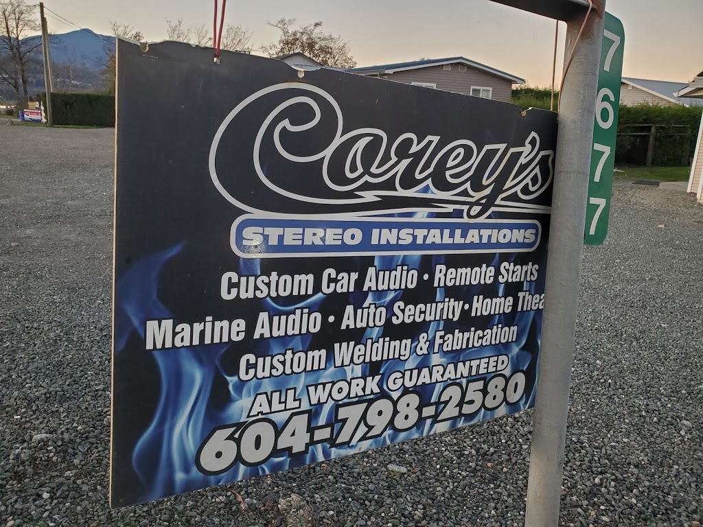 Coreys Stereo Installations | 7677 Prest Rd, Chilliwack, BC V4Z 1C5, Canada | Phone: (604) 798-2580