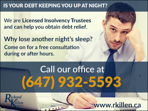 Richard Killen & Associates Ltd Bankruptcy Trustee | 2150 Islington Ave #202, Etobicoke, ON M9P 3V4, Canada | Phone: (647) 932-5593