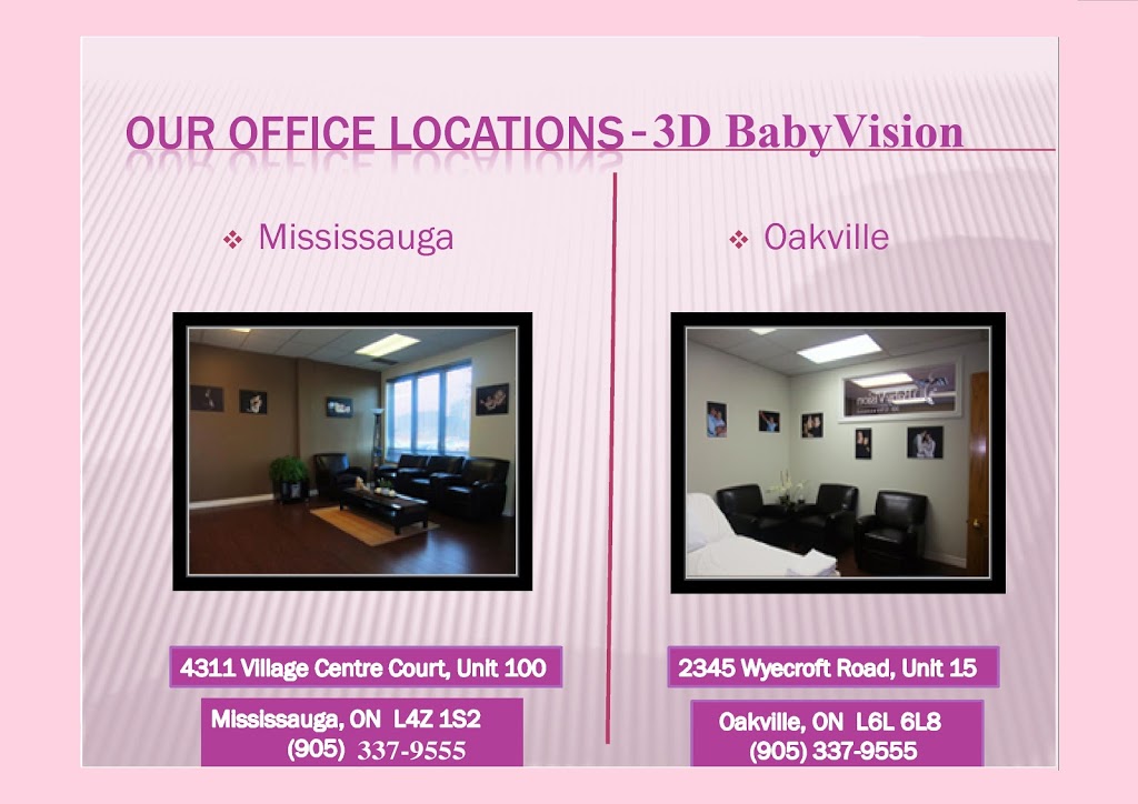 3D BabyVision-3D Ultrasound Mississauga (Square One) | 4299 Village Centre Ct, Mississauga, ON L4Z 1S2, Canada | Phone: (905) 337-9555
