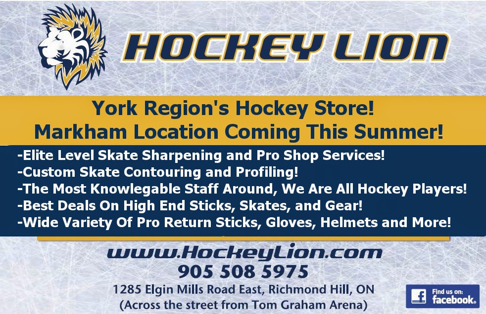 Hockey Lion Richmond Hill | 1285 Elgin Mills Rd E #21, Richmond Hill, ON L4S 0B5, Canada | Phone: (905) 508-5975