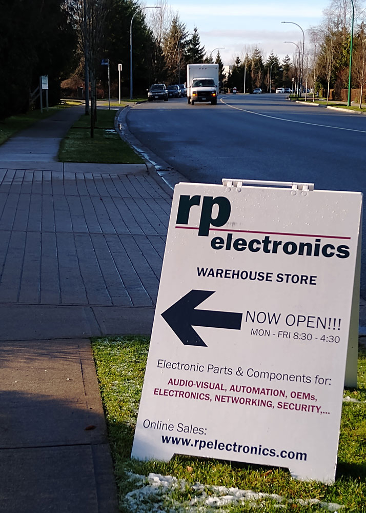 RP Electronic Components Ltd | 8061 N Fraser Way, Burnaby, BC V5J 5M8, Canada | Phone: (604) 738-6722