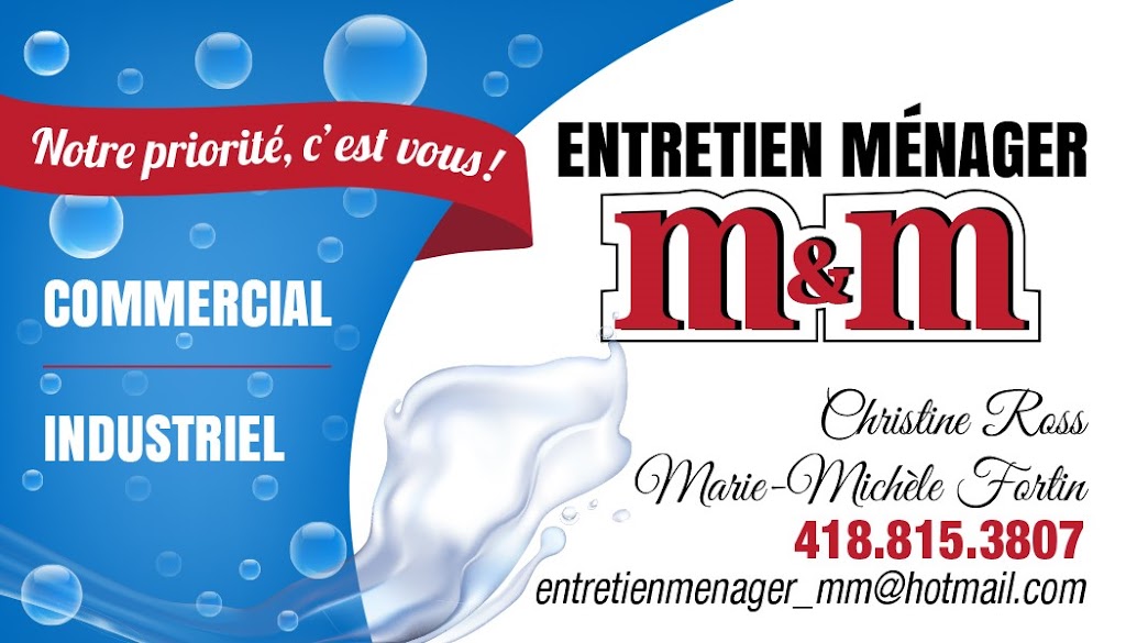 Entretien Ménager M&M | 1961 Rue de Montfort, Jonquière, QC G7X 4S8, Canada | Phone: (418) 815-3807