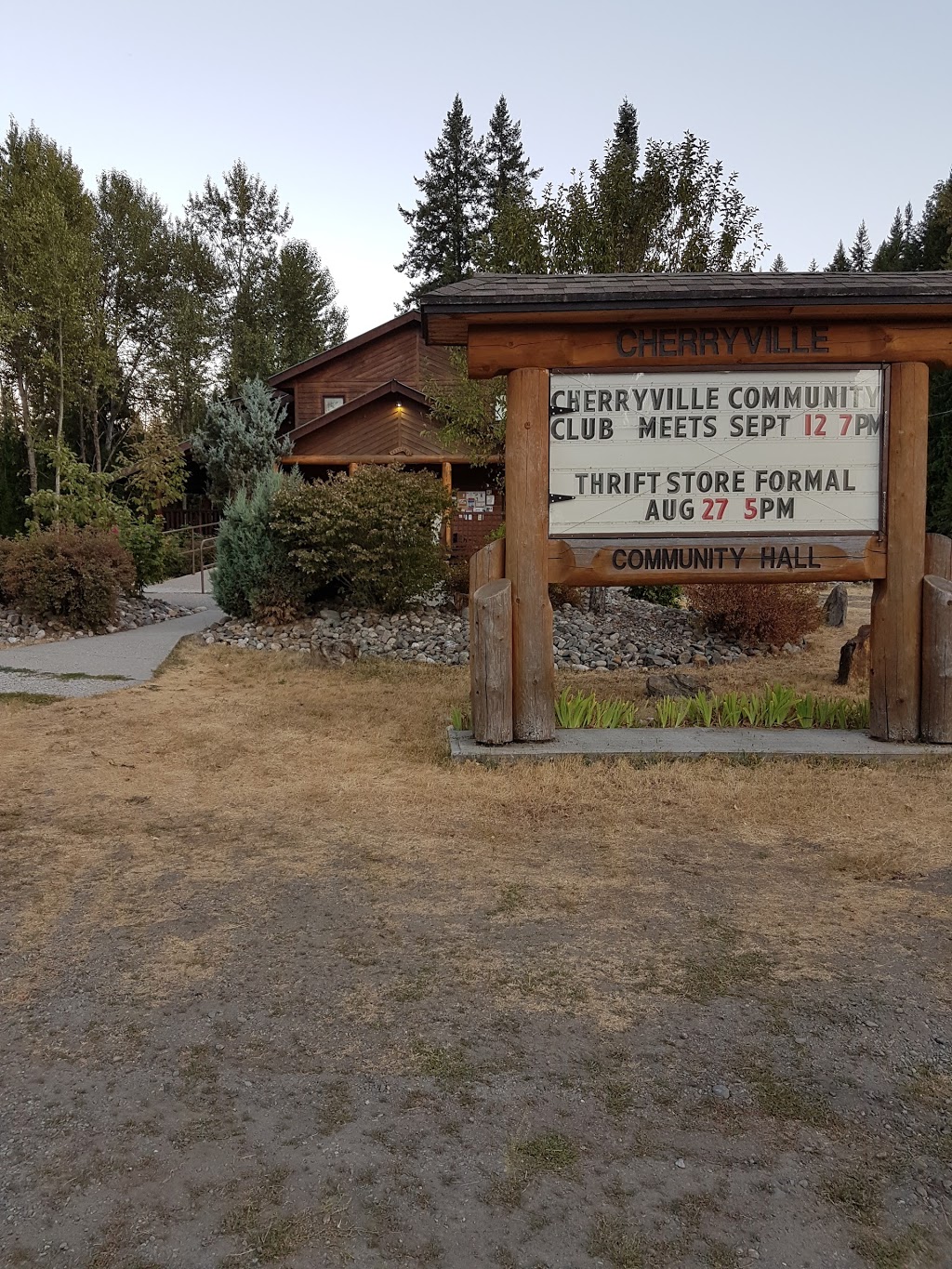 Cherryville Community Hall | 158 N Fork Rd, Cherryville, BC V0E 2G3, Canada | Phone: (250) 547-6107