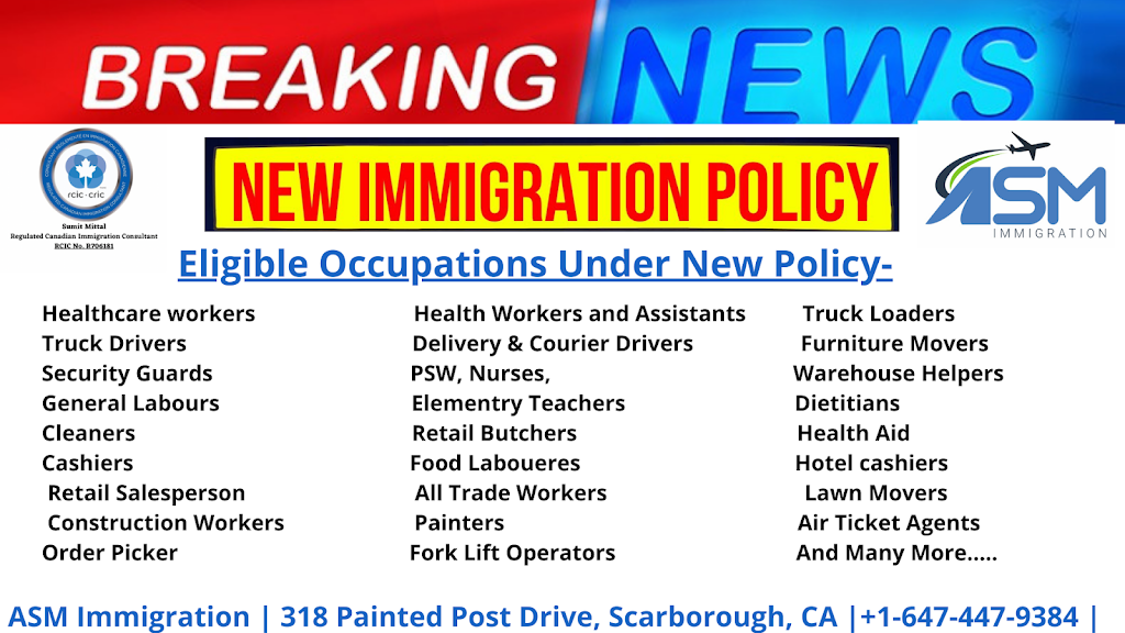 ASM Immigration Services | 318 Painted Post Dr A, Scarborough, ON M1G 2M3, Canada | Phone: (647) 447-9384