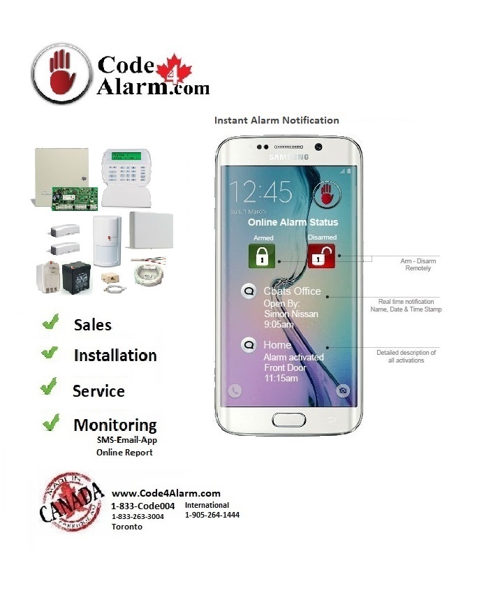 Code 4 alarm & Cctv | 7766 Martin Grove Rd, Woodbridge, ON L4L 2C7, Canada | Phone: (833) 263-3004