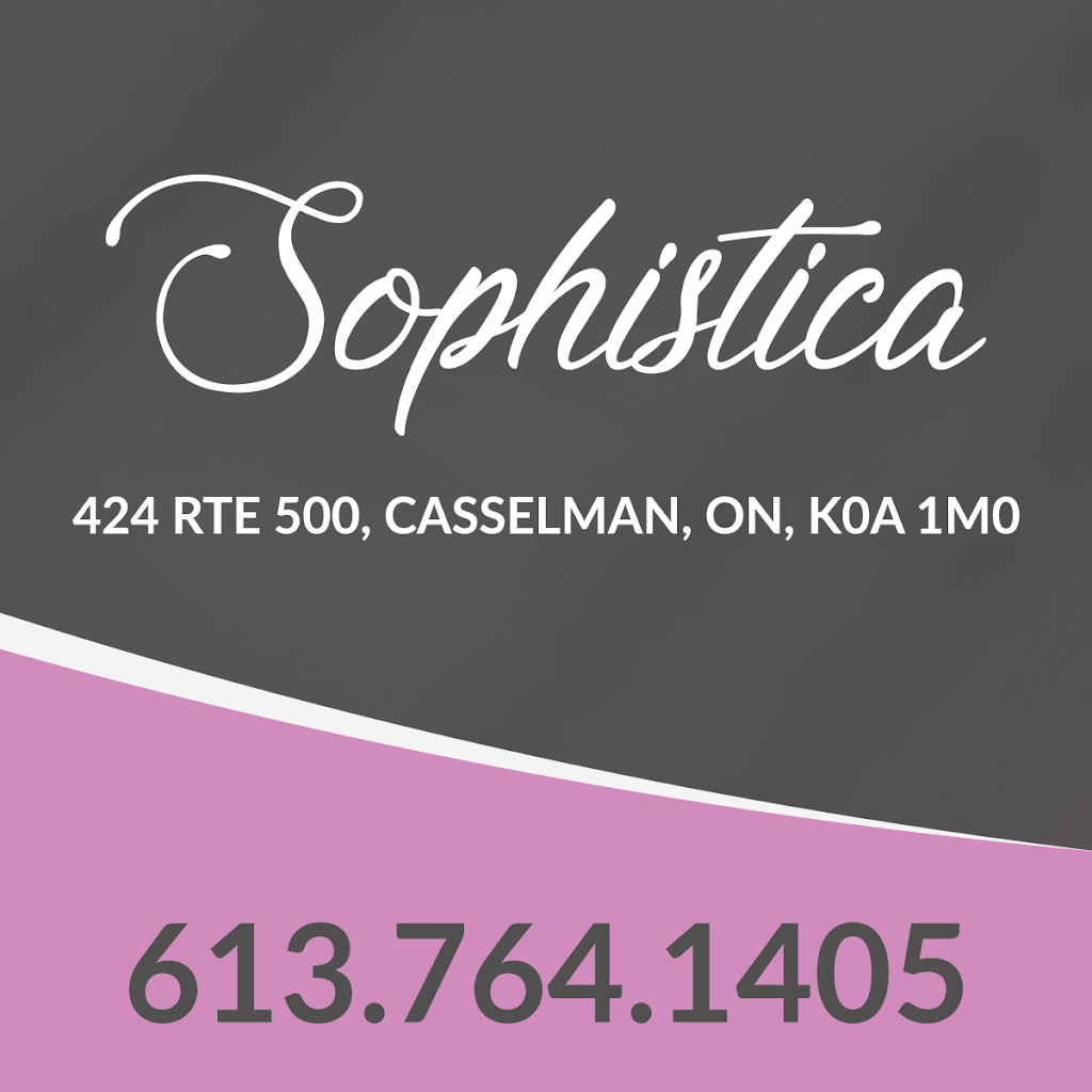 Sophistica | 424 Route 500 East, Casselman, ON K0A 1M0, Canada | Phone: (613) 764-1405