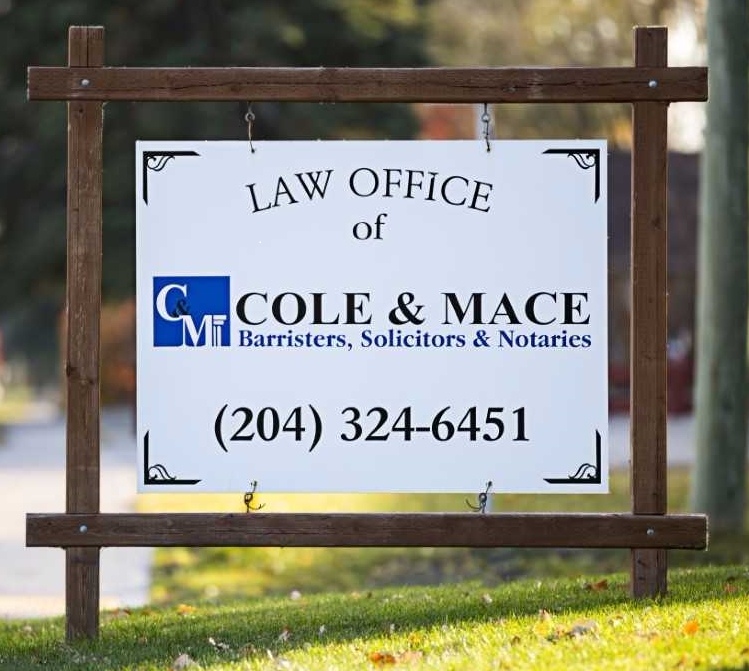 Cole & Mace Law Office | 26 Centre Ave E, Altona, MB R0G 0B0, Canada | Phone: (204) 324-6451