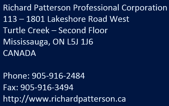 Richard Patterson Professional Corporation - Barrister & Solicit | 1801 Lakeshore Rd W #113, Mississauga, ON L5J 1J6, Canada | Phone: (905) 916-2484