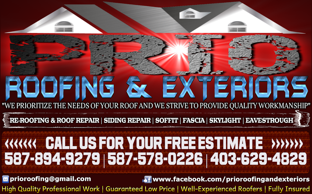 PRIO ROOFING & EXTERIORS | 255 Somerset Dr SW, Calgary, AB T2Y 3M1, Canada | Phone: (587) 894-9279