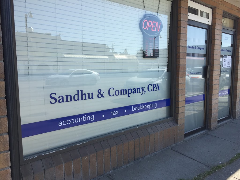 Sandhu & Company , CPA | 2529 Kingsway Unit 101, Vancouver, BC V5R 5H3, Canada | Phone: (604) 322-7576