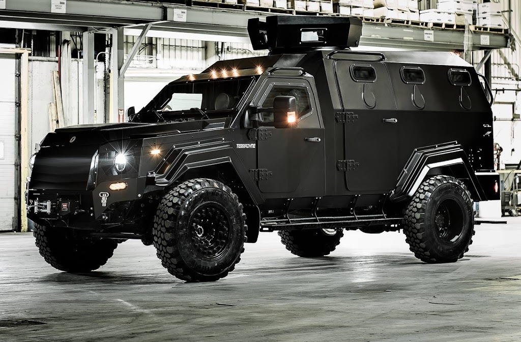 Terradyne Armored Vehicles Inc. | 402 Mulock Dr #1, Newmarket, ON L3Y 9B8, Canada | Phone: (905) 895-1010