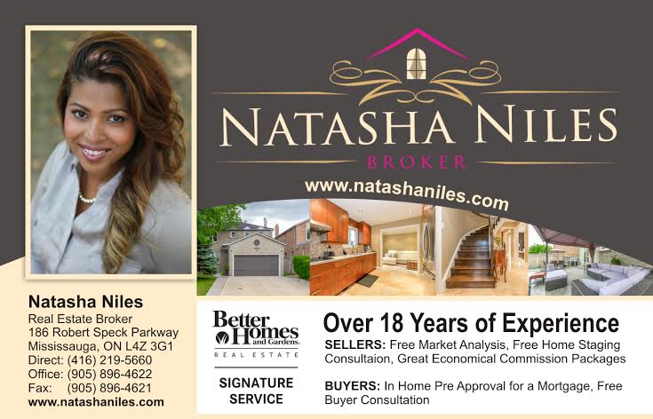 Natasha Niles Real Estate Broker - Better Homes and Gardens | 186 Robert Speck Pkwy, Mississauga, ON L4Z 3G1, Canada | Phone: (416) 219-5660