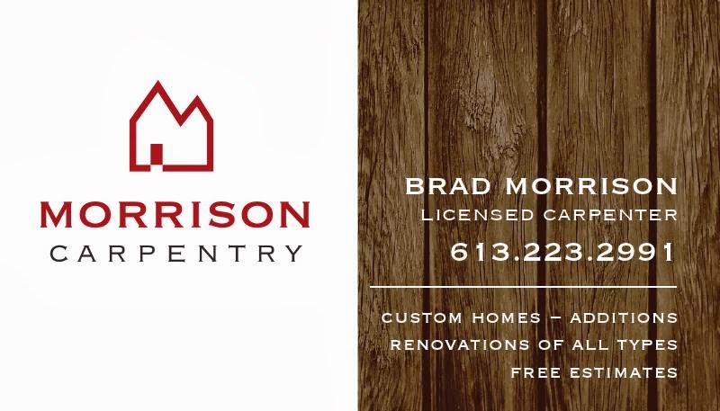 Morrison Carpentry | 4099 Caracourt Dr, Osgoode, ON K0A 2W0, Canada | Phone: (613) 223-2991