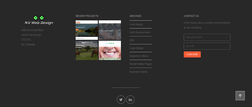 N.V Web Design | 658 E 3rd St, North Vancouver, BC V7L 1G7, Canada | Phone: (778) 316-2998