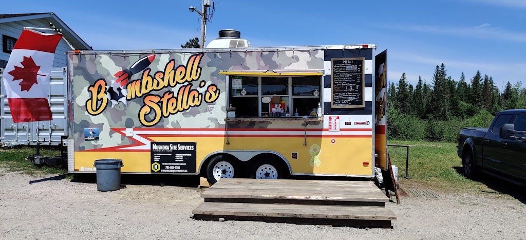 Bombshell Stellas chip truck | Hwy 518 E &, Emsdale Rd, Emsdale, ON P0A 1J0, Canada | Phone: (647) 888-8348