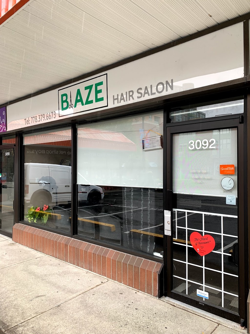 Blaze Hair Salon | 3092 Cambie St, Vancouver, BC V5Z 2V9, Canada | Phone: (778) 379-6673