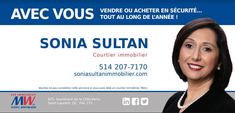 Sonia Sultan | 625 Boulevard Cote Vertu Ouest, Saint-Laurent, QC H4L 1Y1, Canada | Phone: (514) 207-7170