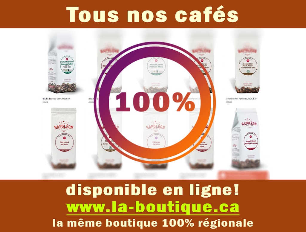 La boutique à café | 3460 Boulevard St François Local r002, Jonquière, QC G7X 8L3, Canada | Phone: (418) 437-5614