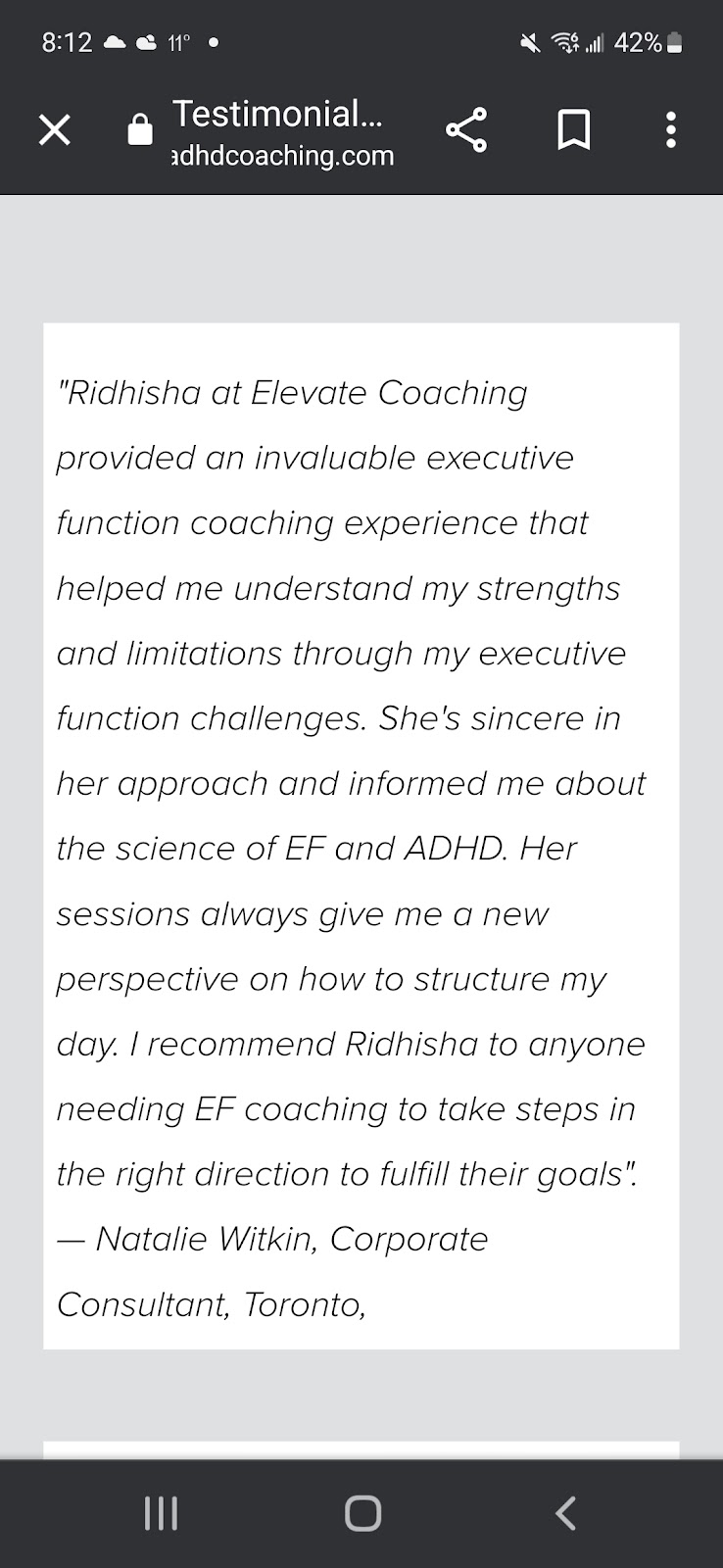 Elevate ADHD Coaching | Conover Ave, Aurora, ON L4G 7X2, Canada | Phone: (647) 824-4845