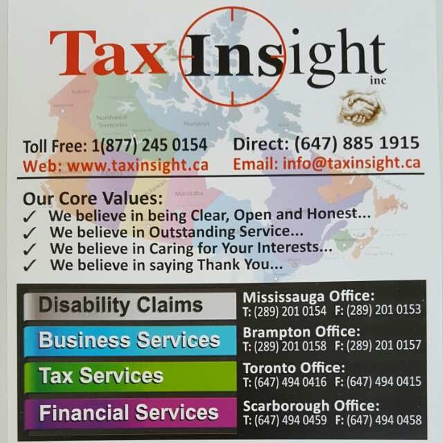 TAX INSIGHT INC. | 7 Loafers Lake Ln, Brampton, ON L6Z 0J7, Canada | Phone: (647) 885-1915