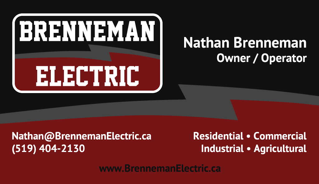 Brenneman Electric | 106 Loveys Street East, Hickson, ON N0J 1L0, Canada | Phone: (519) 404-2130