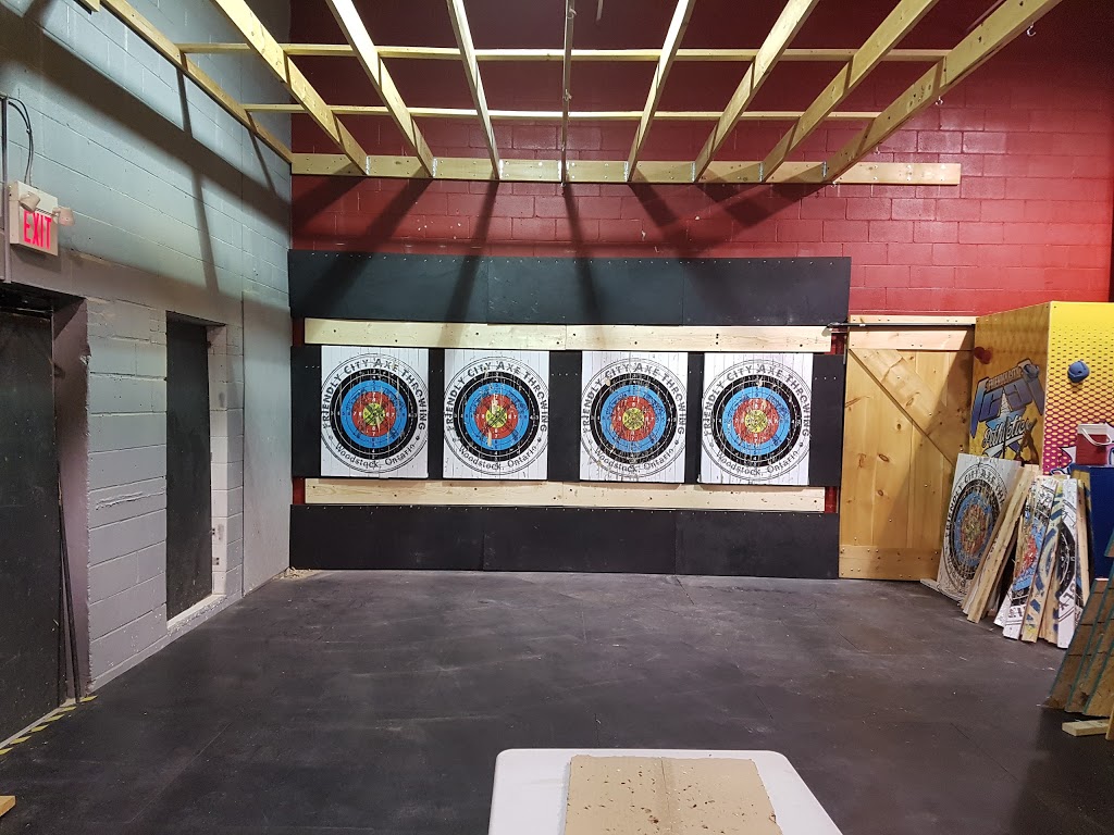 Friendly City Axe Throwing | 1057 Parkinson Rd #4, Woodstock, ON N4S 7W3, Canada | Phone: (519) 290-9348