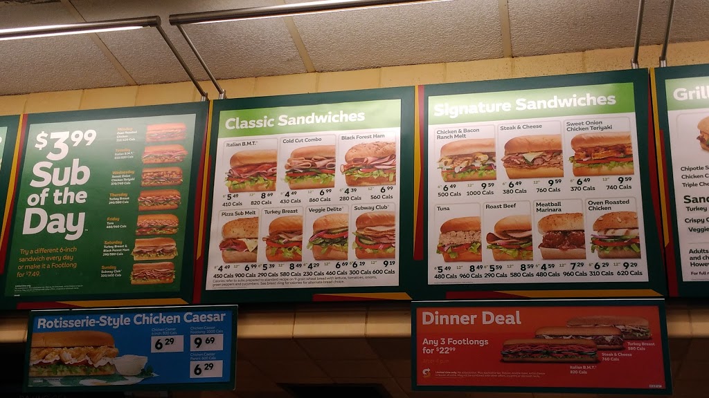 Subway | 585 Doon Vlg Rd Macs Convenience Store, Kitchener, ON N2P 1T6, Canada | Phone: (519) 896-9885