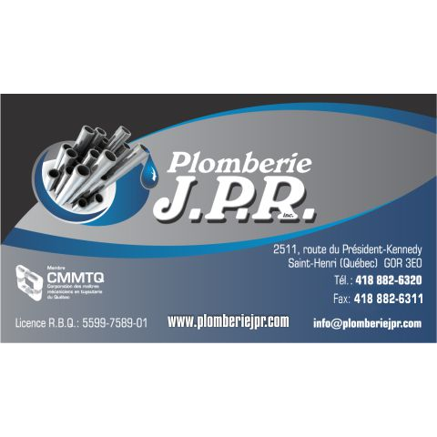 Plomberie JPR | 2511 Route du Président-Kennedy, Saint-Henri, QC G0R 3E0, Canada | Phone: (418) 882-6320