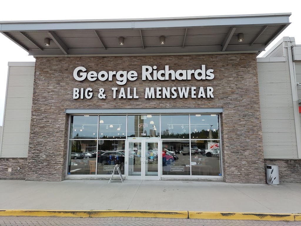 George Richards Big & Tall | 7230 Market Crossing Unit 12A, Burnaby, BC V5J 0A2, Canada | Phone: (604) 439-1670