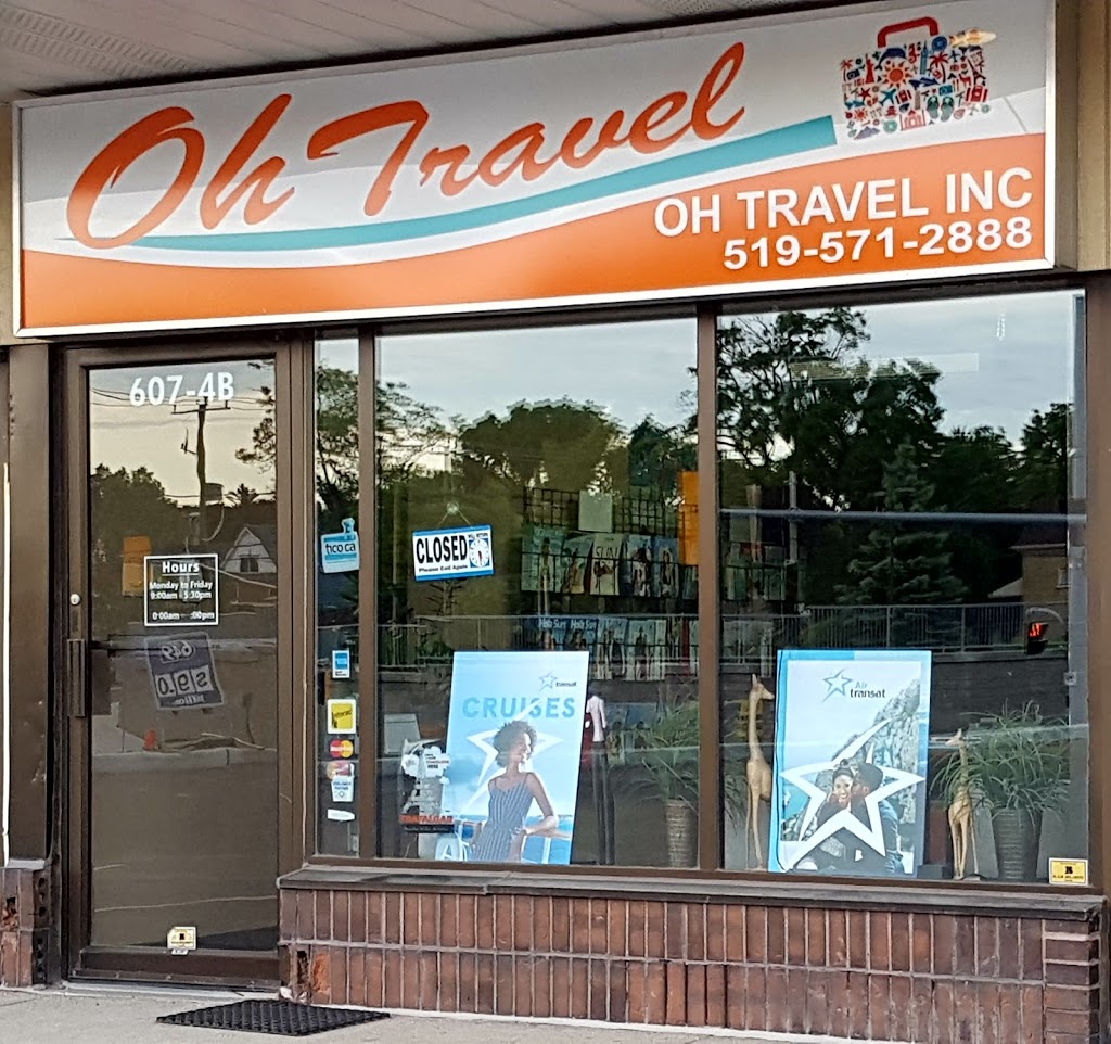 Oh Travel Inc | 607 King St W Unit 4B, Kitchener, ON N2G 1C7, Canada | Phone: (519) 571-2888