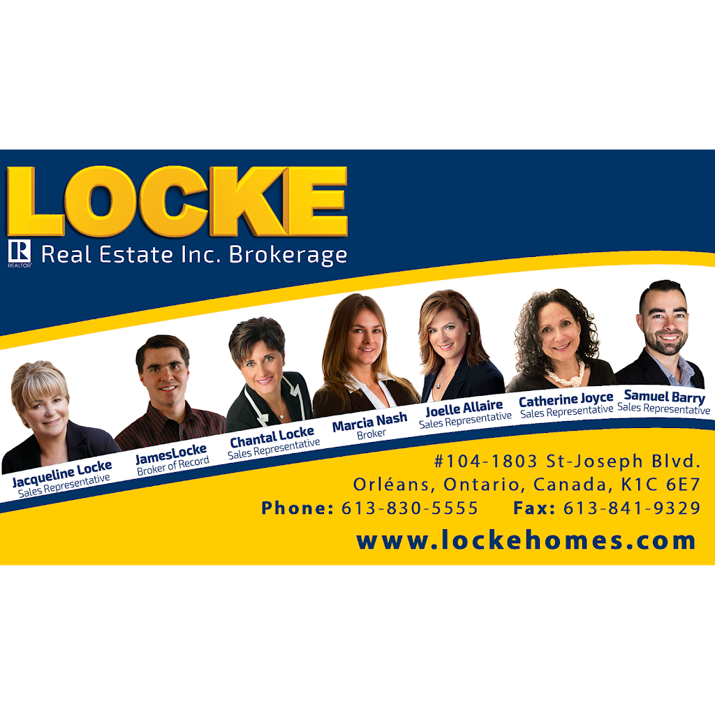 Locke Real Estate Inc. | 1803 St Joseph Blvd #104, Orléans, ON K1C 6E7, Canada | Phone: (613) 830-5555