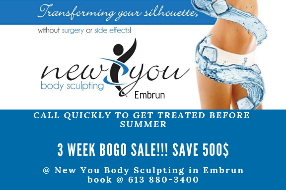 New You Body Sculpting | 921 Notre Dame St, Embrun, ON K0A 1W0, Canada | Phone: (613) 880-3400