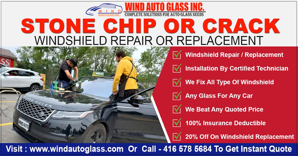 Wind Auto Glass Repair & Windshield Replacement | 155 Norfinch Dr #5, North York, ON M3N 1Y2, Canada | Phone: (416) 578-5684