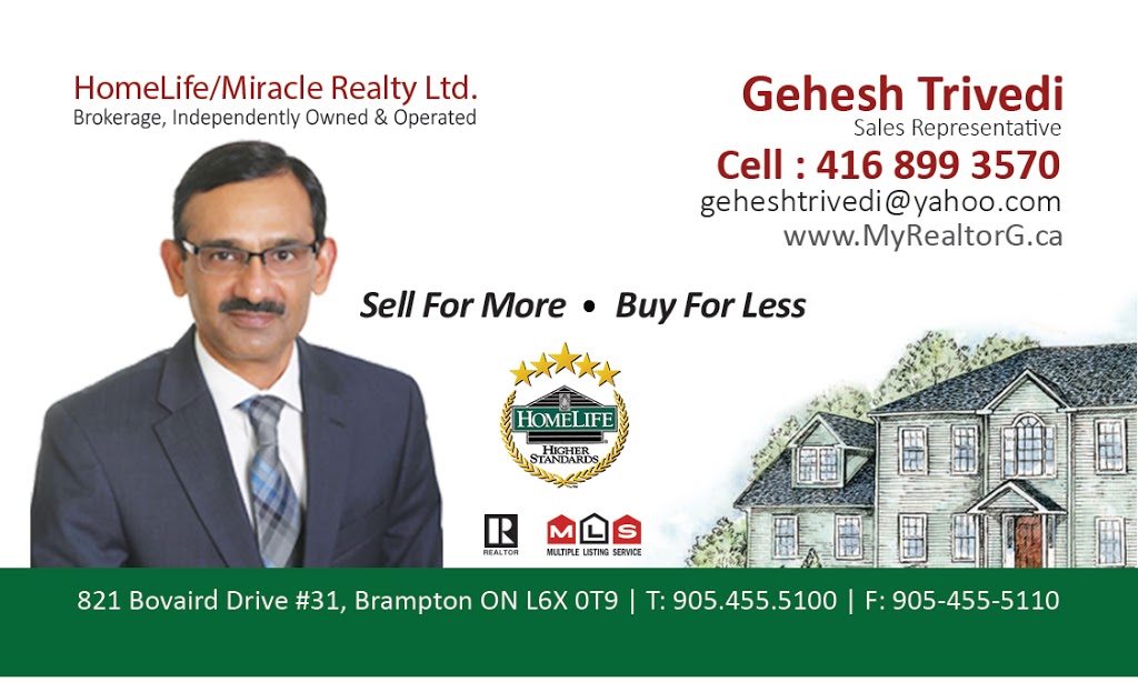 Realtor - Gehesh Trivedi | 36 Junction Crescent, Brampton, ON L7A 2G9, Canada | Phone: (416) 899-3570